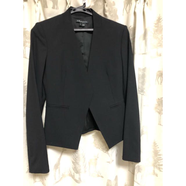 theory - セオリー ブラックフォーマル スーツ ノーカラー クリーニング済 美品の通販 by earlsfeild's shop