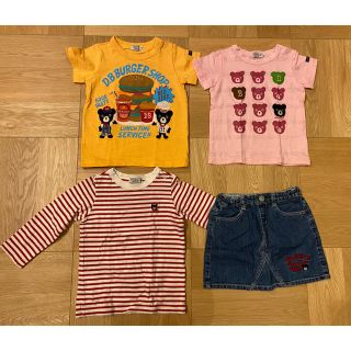 ダブルビー(DOUBLE.B)のDOUBLE. B 女の子　カットソー&スカート　90cm(Tシャツ/カットソー)