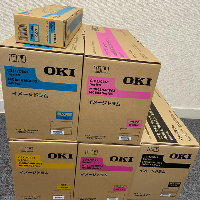 OKI MC883，863，843シリーズ純正消耗品一式（未使用品） 喜ばれる誕生