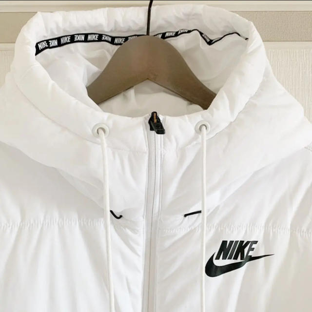 3836 美品 NIKE ナイキ ロング ダウンコート ホワイト Ｍ NIKE - NIKE レディース ロングダウン ホワイトの通販 by