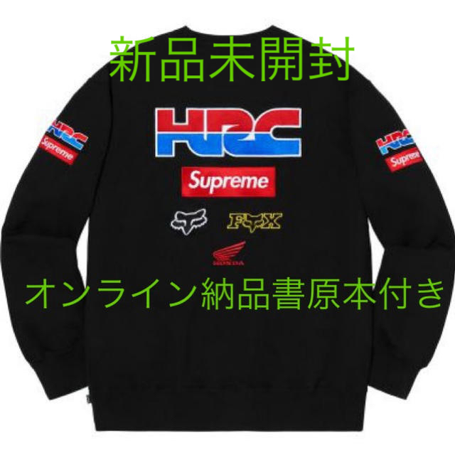 Supremeオンライン状態Supreme Honda/Fox Racing Crewneck ホンダ