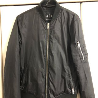 アルマーニエクスチェンジ(ARMANI EXCHANGE)のアルマーニエクスチェンジ A/X MA-1 ブルゾン　黒　Sサイズ(ブルゾン)