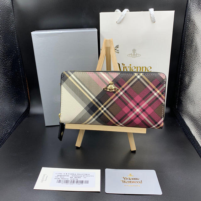 Vivienne Westwood(ヴィヴィアンウエストウッド)の即購入OK大人気ヴィヴィアン ウエストウッド　　チェック柄　長財布 レディースのファッション小物(財布)の商品写真