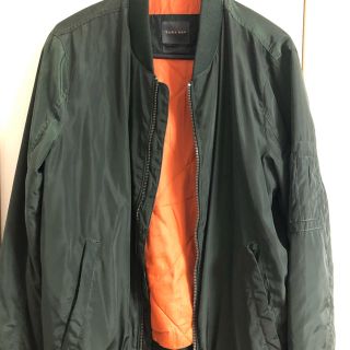 ザラ(ZARA)のZARA MAN MA-1 ブルゾン カーキ(ブルゾン)