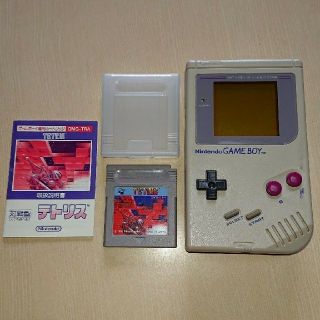 ゲームボーイ(ゲームボーイ)の希少！ 初代 ゲームボーイ & テトリス(取扱説明書付き) セット おまけ付き(携帯用ゲーム機本体)