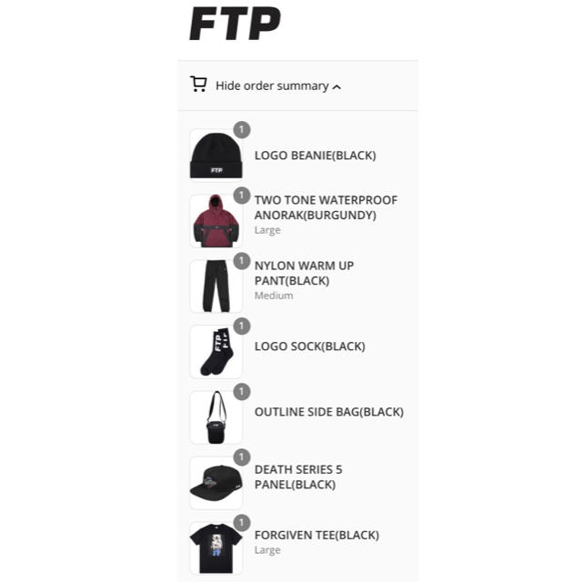 UNDEFEATED(アンディフィーテッド)のFUCK THE POPULATION FTP LOUTLINESIDE BAG メンズのバッグ(ショルダーバッグ)の商品写真