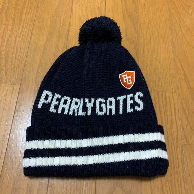 PEARLY GATES(パーリーゲイツ)のパーリーゲイツ　ニット帽 メンズの帽子(ニット帽/ビーニー)の商品写真