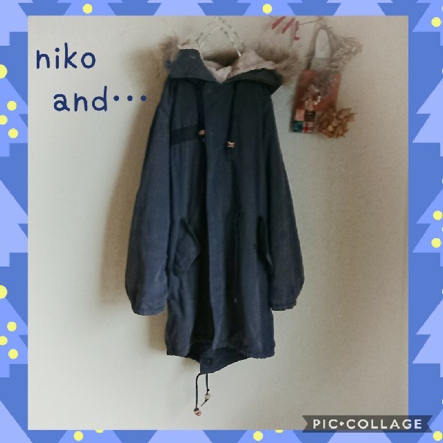 niko and...(ニコアンド)のniko and…＊モッズコート (ネイビー) レディースのジャケット/アウター(モッズコート)の商品写真