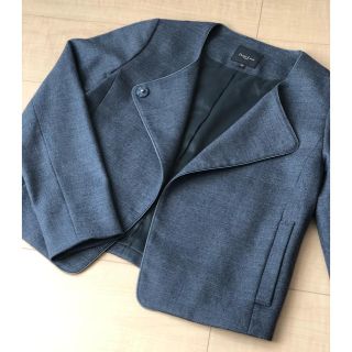 デミルクスビームス(Demi-Luxe BEAMS)の【美品】デミルクスビームス　ウールオックスジャケット　スーツ　★サイズ36★(ノーカラージャケット)