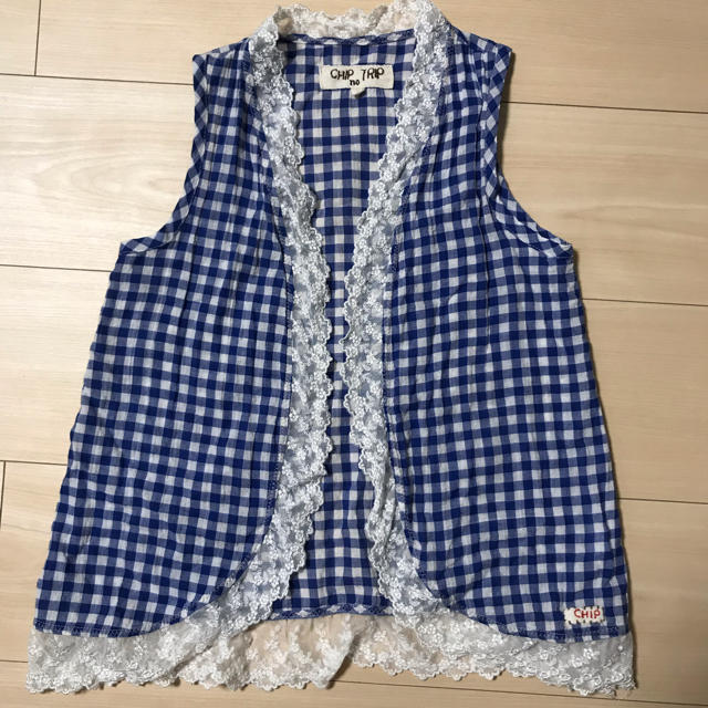 CHIP TRIP(チップトリップ)のチップトリップ  レースベスト 100㌢ キッズ/ベビー/マタニティのキッズ服女の子用(90cm~)(その他)の商品写真