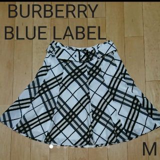 バーバリーブルーレーベル(BURBERRY BLUE LABEL)のバーバリー・ブルーレーベル☆フレアスカート チェック M 38(ひざ丈スカート)