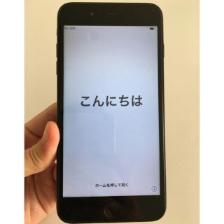 アイフォーン(iPhone)のsimフリー　iPhone7plus 256 ジェットブラックsimロック解除済(スマートフォン本体)