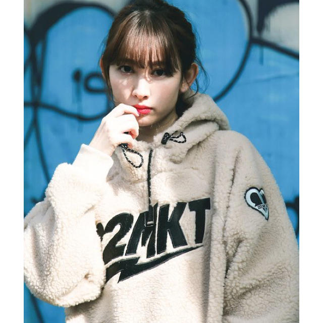 22market Teddy hoodie クリーム - パーカー