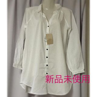 ナイスクラップ(NICE CLAUP)の新品未使用♡NICE CLAUP白シャツ(難あり)(シャツ/ブラウス(長袖/七分))