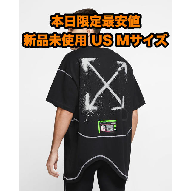 NIKE(ナイキ)のnike × off-white メンズTシャツ US Mサイズ  メンズのトップス(Tシャツ/カットソー(半袖/袖なし))の商品写真