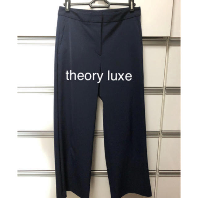 美品　theory luxe ネイビーパンツ38