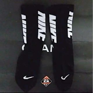 ナイキ(NIKE)のクラウン様専用ナイキラボブラックホワイトエンブレムＳＷＯＯＳＨＣＲＥＷＳＯＸ新品(ソックス)