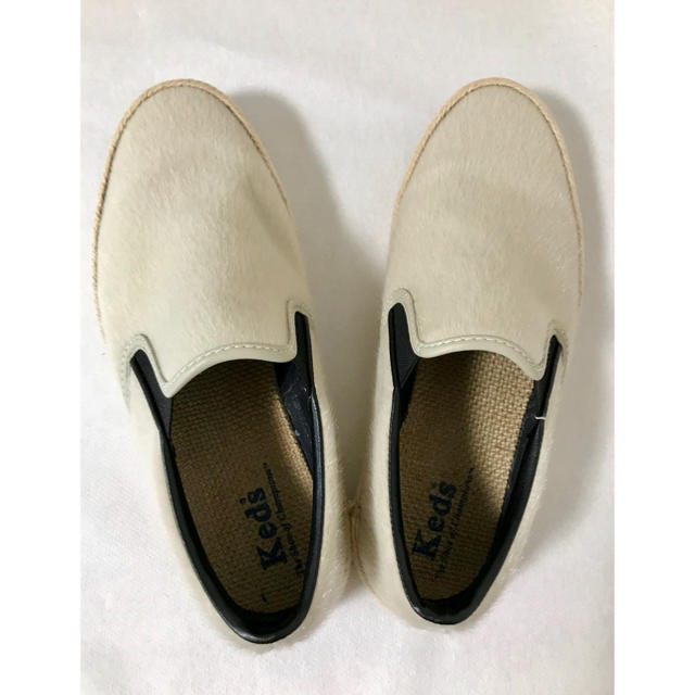 Keds(ケッズ)の【掲載2月24日迄・美品】Keds ハラコスリッポンスニーカー（24.5cm） レディースの靴/シューズ(スニーカー)の商品写真