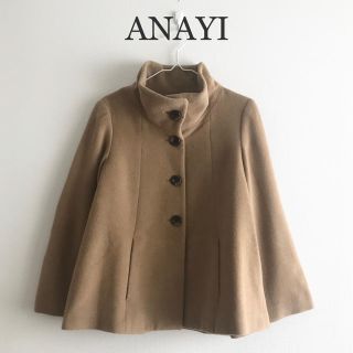 アナイ(ANAYI)のアナイ☆アンゴラコート アウターポンチョ通勤仕事S上品かわいい秋冬M(ピーコート)