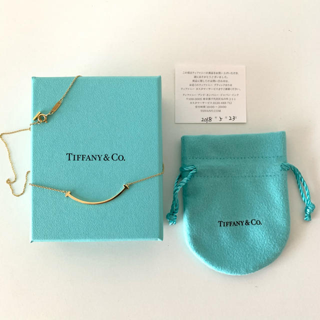 Tiffany & Co. - Tiffany&Co  Tスマイルネックレス　国内正規店購入
