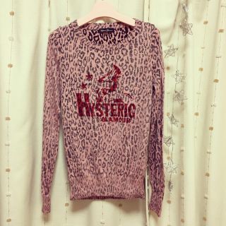 ヒステリックグラマー(HYSTERIC GLAMOUR)のヒスグラ＊ヒョウ柄トップス(ニット/セーター)