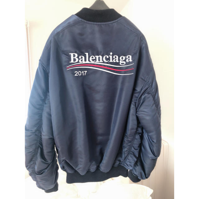 Balenciaga(バレンシアガ)の着用1回のみ！ 100周年記念 BALENCIAGA ボンバー ジャケット 44 メンズのジャケット/アウター(ブルゾン)の商品写真