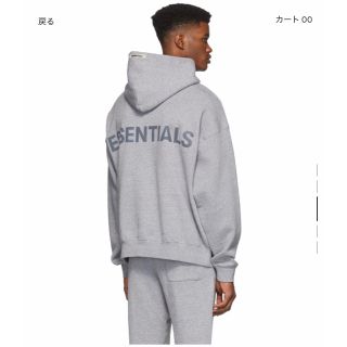 フィアオブゴッド(FEAR OF GOD)のFOG Essentials Pullover Hoodie Grey M(パーカー)