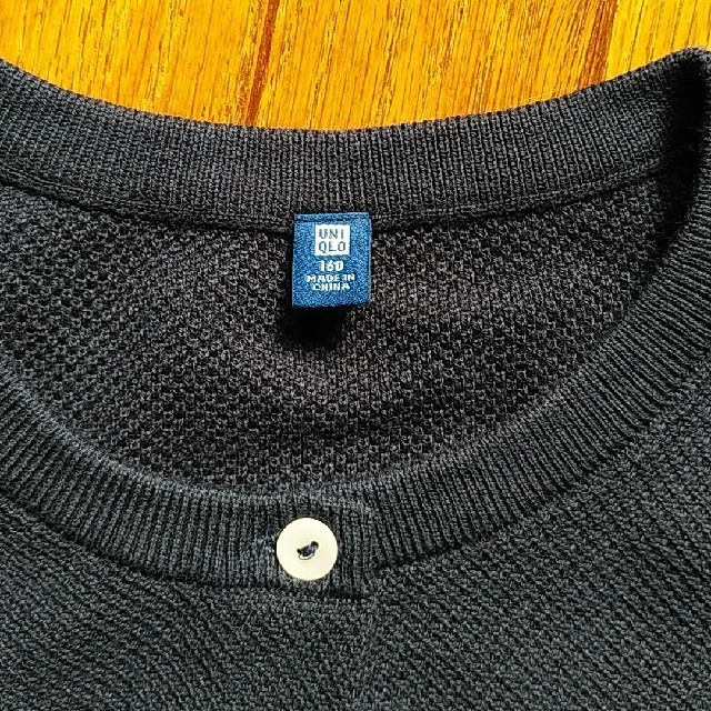 UNIQLO(ユニクロ)のユニクロ　キッズ　綿カーディガン　160サイズ キッズ/ベビー/マタニティのキッズ服女の子用(90cm~)(カーディガン)の商品写真