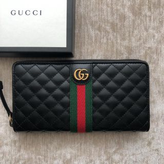 グッチ(Gucci)のGUCCI GGマーモント 長財布 レザー ジップアラウンド(財布)