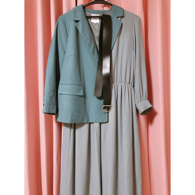 Ameri VINTAGE(アメリヴィンテージ)のAmeri VINTAGE ワンピース TRINITY JKT DRESS レディースのワンピース(ロングワンピース/マキシワンピース)の商品写真