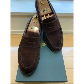 クロケットアンドジョーンズ(Crockett&Jones)の週末限定価格 【極美品】クロケット&ジョーンズ ボストン2 スエード ブラウン(ドレス/ビジネス)