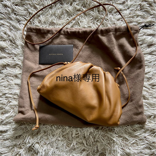 最高級 BOTTEGA - Veneta Bottega VENETA キャメル ポーチ20 ザ