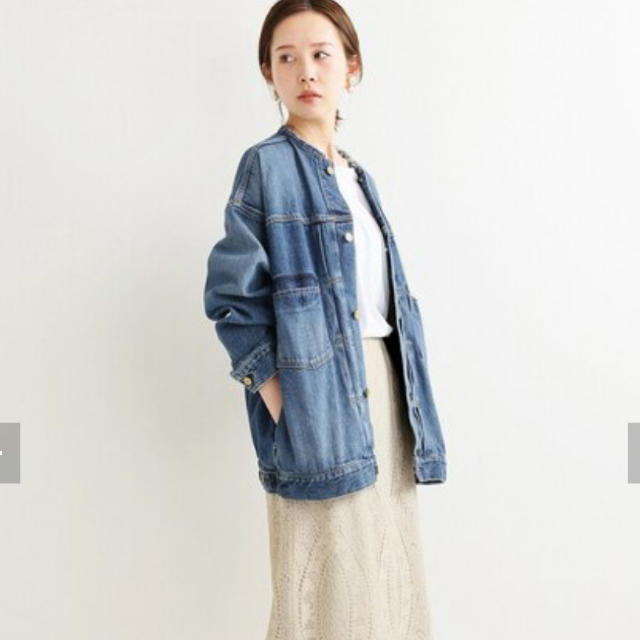IENA(イエナ)のIENA✳︎ルーズデニムブルゾン  36サイズ レディースのジャケット/アウター(Gジャン/デニムジャケット)の商品写真