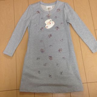 チェスティ(Chesty)のChestyビジュースウェットワンピース(ひざ丈ワンピース)