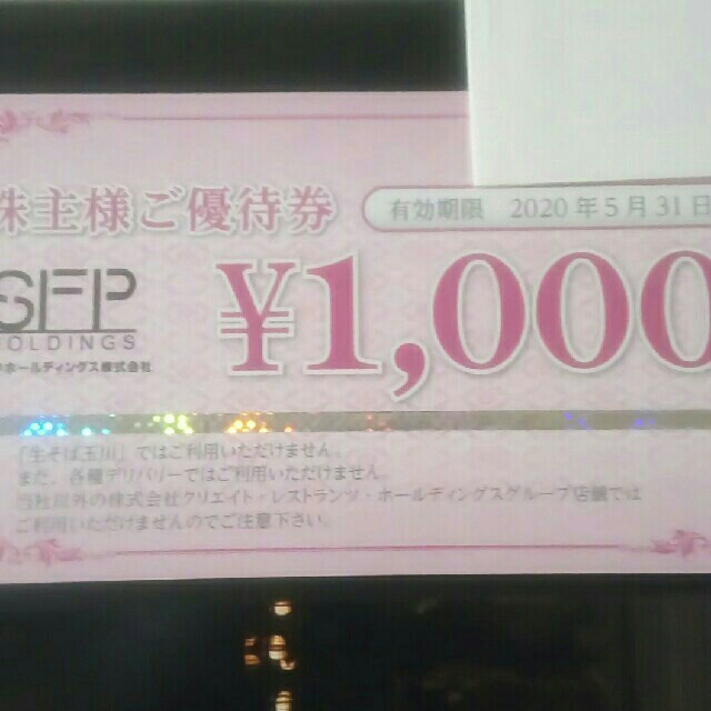 ☆ SFP株主優待券 16枚 16千円分 送料無料 プレミアム 72.0%OFF