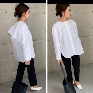 ドゥーズィエムクラス(DEUXIEME CLASSE)のella_selectshop back cape blouse バックケープ(シャツ/ブラウス(長袖/七分))