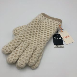 クロエ(Chloe)のCHLOE  クロエ　GANTS レディースニット手袋　(アンゴラ混)(手袋)