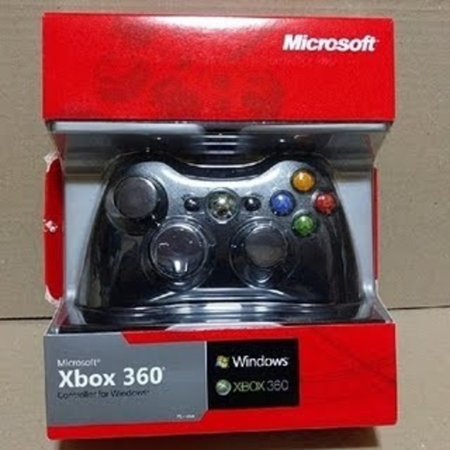 Xbox360(エックスボックス360)のXBOX 360 有線コントローラー 新品未開封 欧州版 箱破れ有 エンタメ/ホビーのゲームソフト/ゲーム機本体(家庭用ゲーム機本体)の商品写真