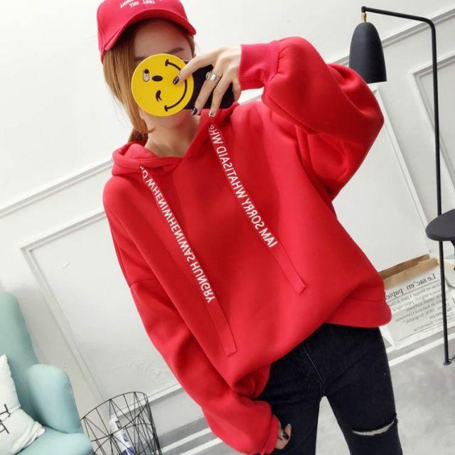 122.パーカー　レディース　レッド　ＸＸＬサイズ レディースのトップス(トレーナー/スウェット)の商品写真