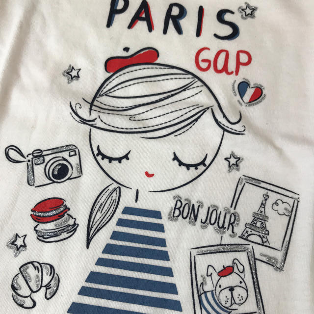 babyGAP(ベビーギャップ)の【★Noa★様専用】babygap♡paris 女の子 長袖Tシャツ 100cm キッズ/ベビー/マタニティのキッズ服女の子用(90cm~)(Tシャツ/カットソー)の商品写真