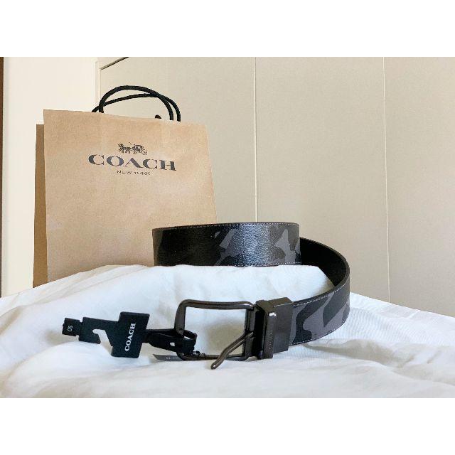 COACH(コーチ)の[COACH]コーチ リバーシブル カモフラージュ ベルト メンズのファッション小物(ベルト)の商品写真