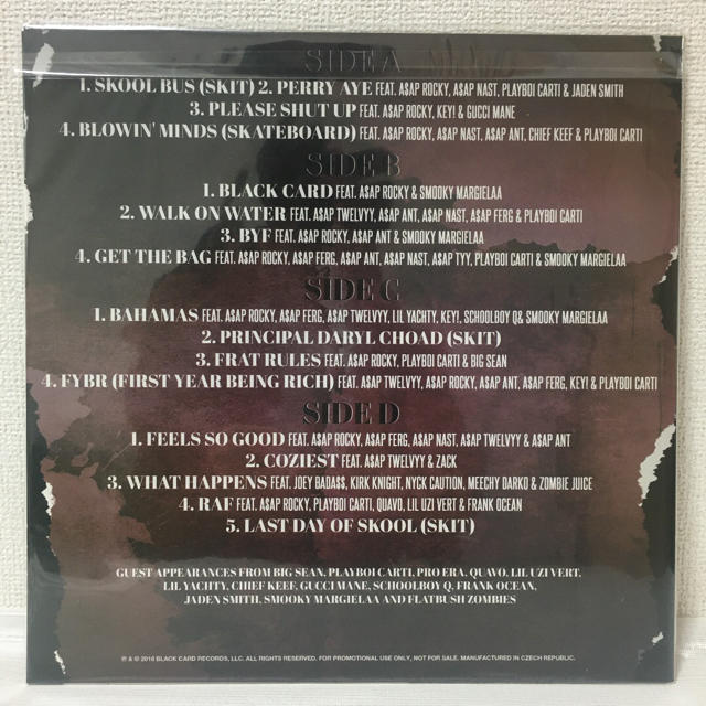CD新品 A$AP MOB/COZY TAPE 2 激レア　プロモ盤