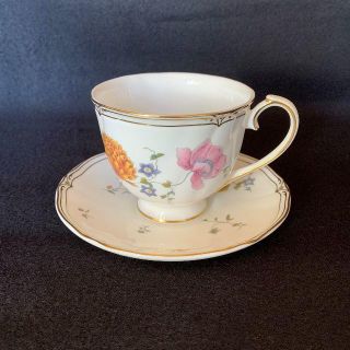 ウェッジウッド(WEDGWOOD)の美品 ウェッジウッド  カップ&ソーサー 廃盤 ローズミード 未使用保管品(グラス/カップ)