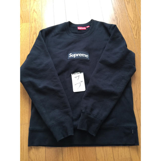 supreme box logo crew neck black Mサイズ