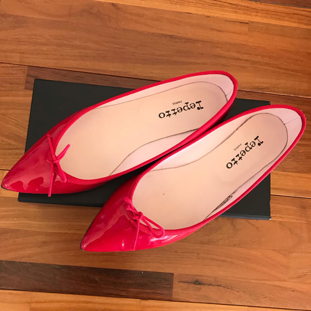 レペット ブリジット 38.5 美品 repetto BRIGITTE red