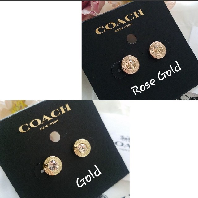 COACH(コーチ)の新品【COACH コーチ】ピアス ゴールド レディースのアクセサリー(ピアス)の商品写真