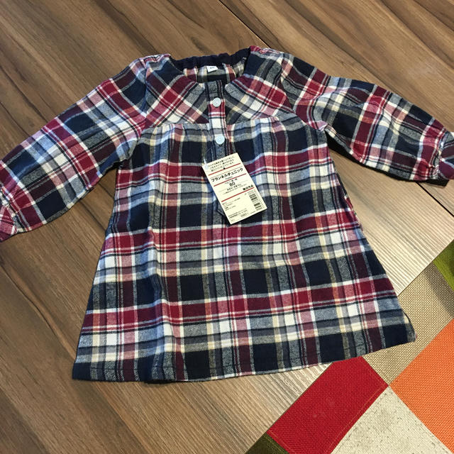 MUJI (無印良品)(ムジルシリョウヒン)の女の子ワンピース80 キッズ/ベビー/マタニティのベビー服(~85cm)(ワンピース)の商品写真