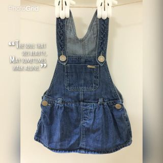 ザラキッズ(ZARA KIDS)のZARAデニムジャンスカ12〜18M(ワンピース)