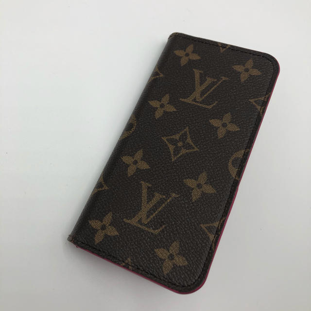 LOUIS VUITTON - ルイヴィトン モノグラム  フォリオ　iPhoneXケース　ローズ M63444の通販