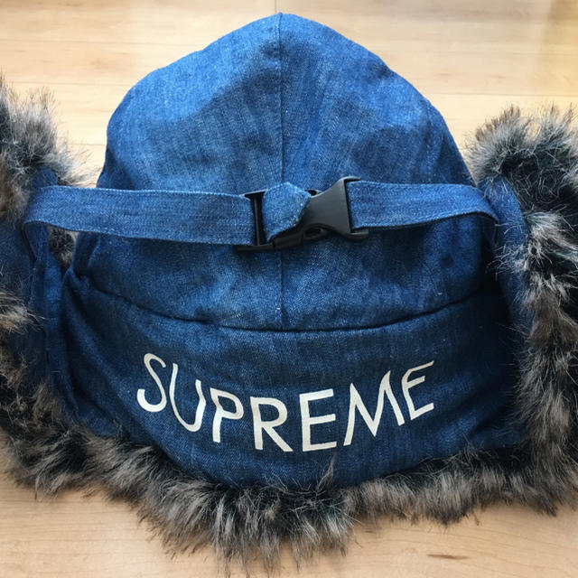 ハットsupreme シュプリーム トルーパーハット デニム生地 レア - www